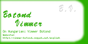 botond vimmer business card